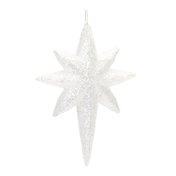 Clear Acrylic Star Drop Ornament (Set of 24) - 87361