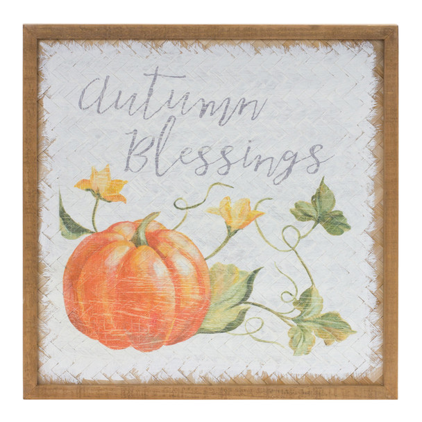 Autumn Blessing Pumpkin Sign (Set of 2) - 87486