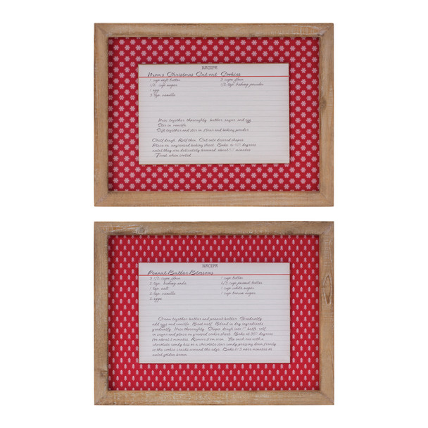 Christmas Cookie Recipe Card Wall Decor (Set of 4) - 87567