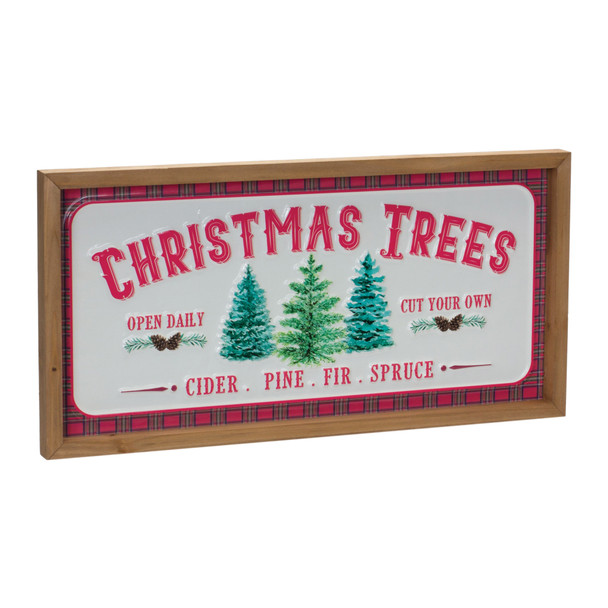 Christmas Tree Wall Sign (Set of 2) - 87580