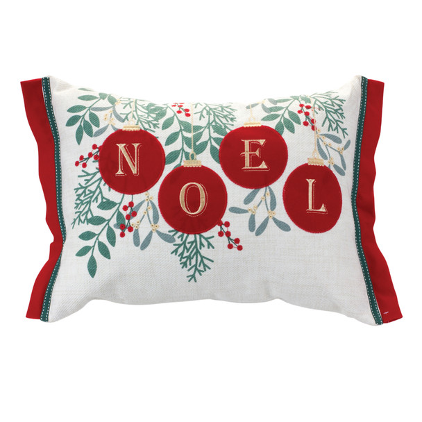 Noel Ornaments Throw Pillow 19"L - 87596