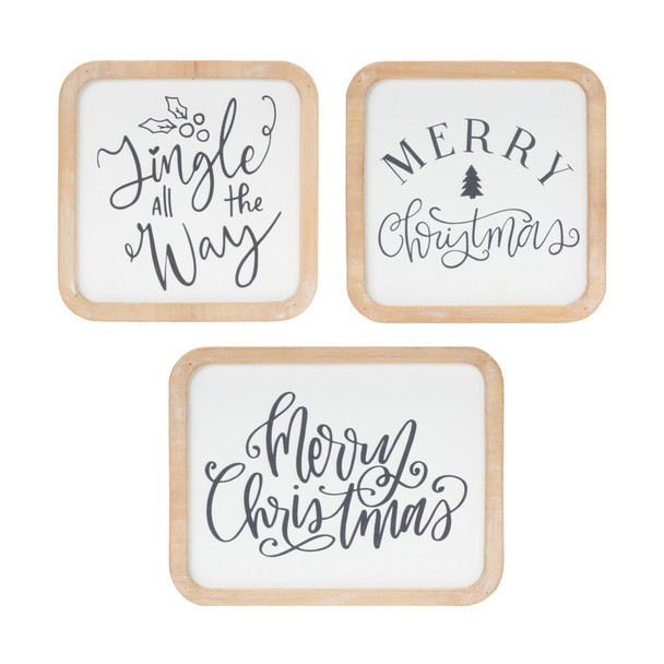 Holiday Sentiment Plaque (Set of 12) - 87602