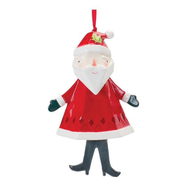 Whimsical Santa and Snowman Ornament (Set of 6) - 87634