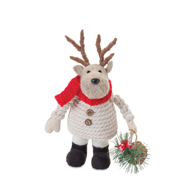 Plush Santa Snowman and Moose (Set of 3) - 87681
