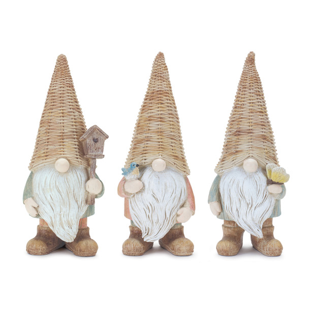 Wicker Gnome Figurine (Set of 3) - 88086