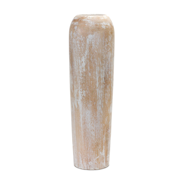 Wood Floor Vase 23.5"H - 88145