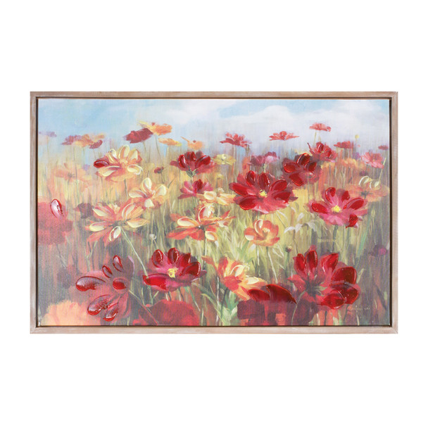 Framed Floral Canvas Art 35.5"L - 88164