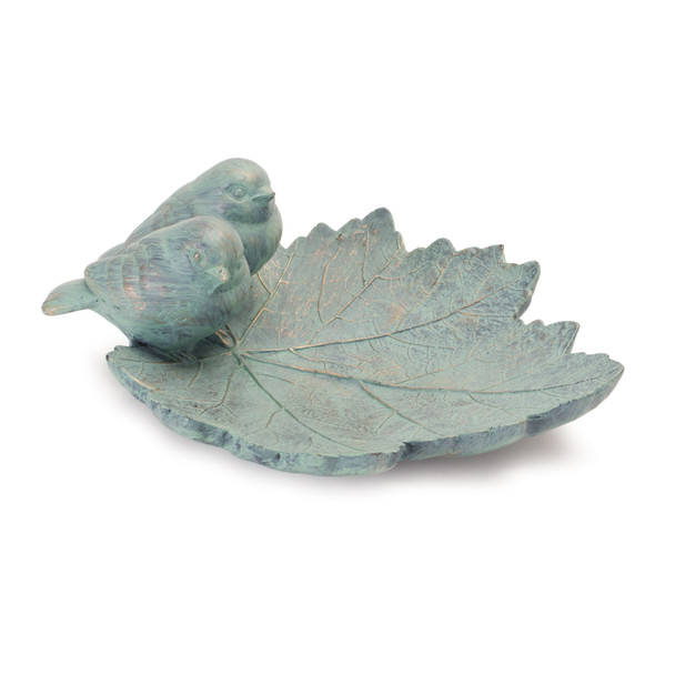 Leaf with Perched Birds (Set of 2) - 88244