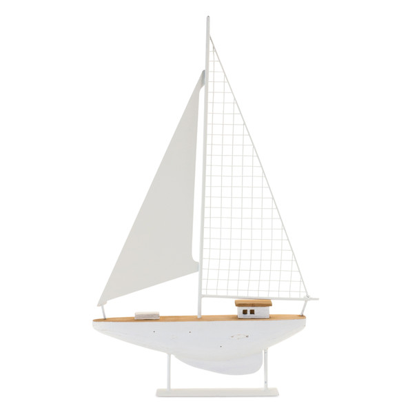 Wood Sailboat Sculpture (Set of 2) - 88342