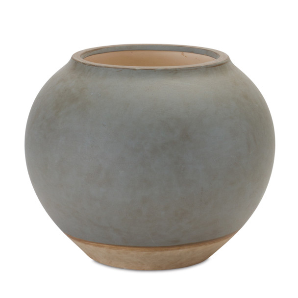 Two Tone Ceramic Vase 8.5"D - 88464