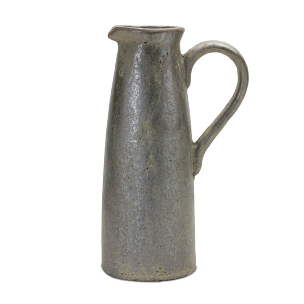 Distressed Terra Cotta Pitcher Vase 14.25"H - 88628