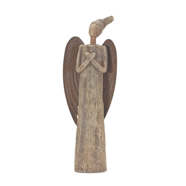 Rustic Tree Angel Statue 15"H - 88689