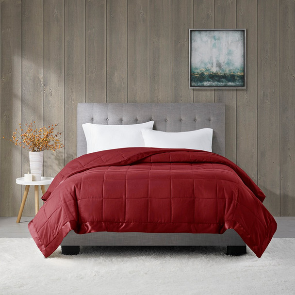 Year Round Burgundy Microfiber Down Alternative Blanket 