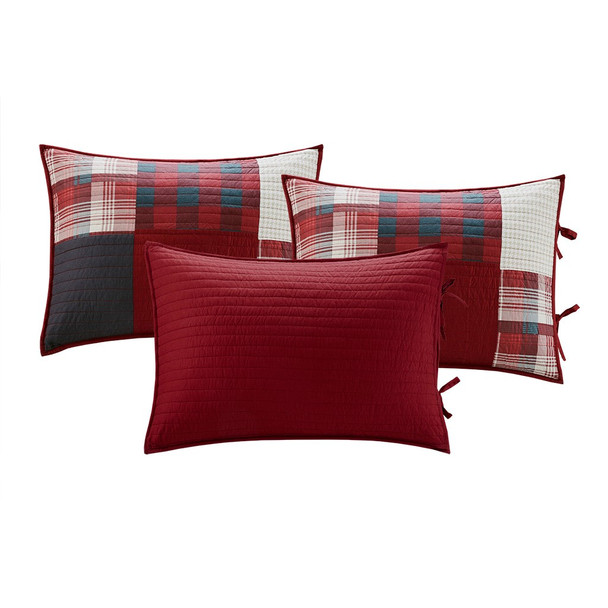  Sunset Red 5 Piece Day Bed Cover Set (Sunset -Red-DB )