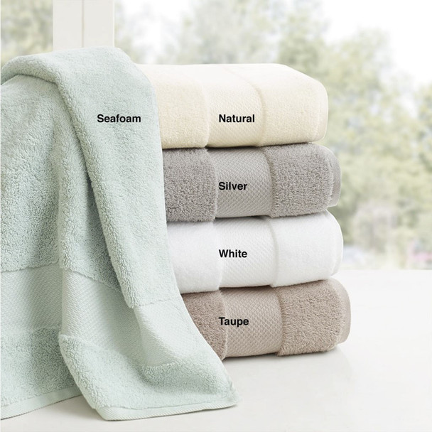 Turkish White 6 Piece Bath Towel Set (Turkish -White-Towel)