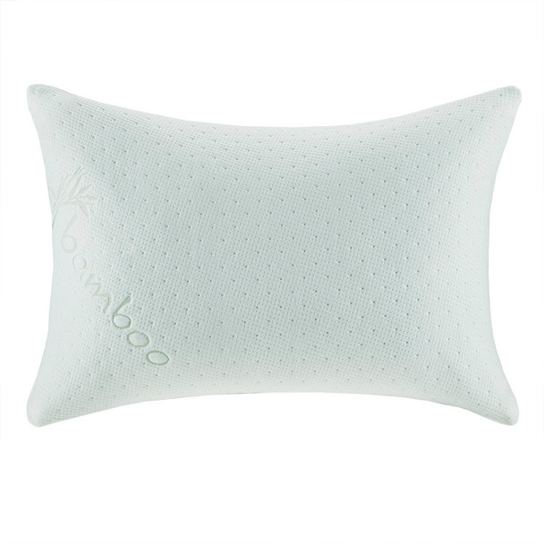 Bamboo Memory Foam Pillow w/Removable Cover - Medium Firmness (Bamboo-Pillow)