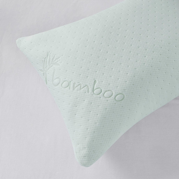 Bamboo Memory Foam Pillow w/Removable Cover - Medium Firmness (Bamboo-Pillow)