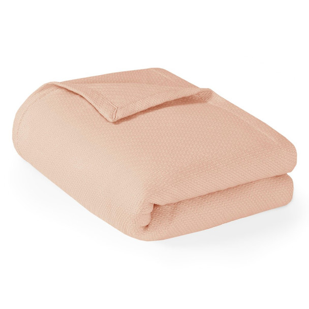 Blush Pink Year Round High Quality Liquid Cotton Blanket (Liquid-Blush-blanket)