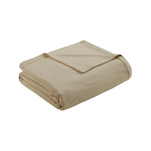Linen Brown Year Round High Quality Liquid Cotton Blanket (Liquid-Linen-blanket)