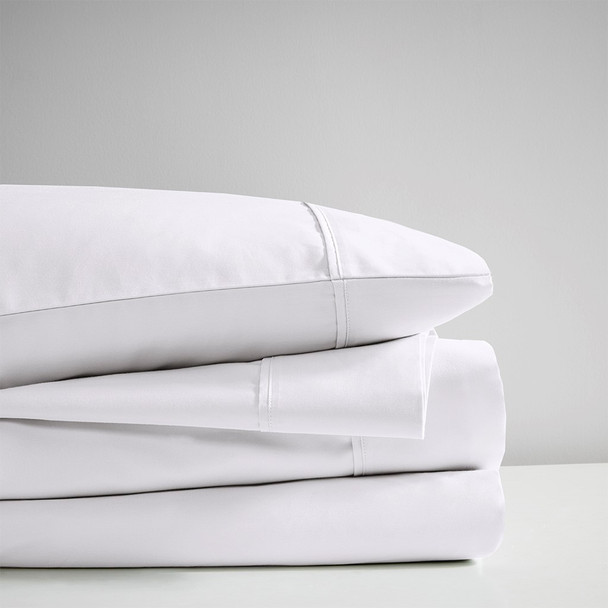 White 600TC Cooling Cotton Rich Sheet Set - CAL KING (086569216960)