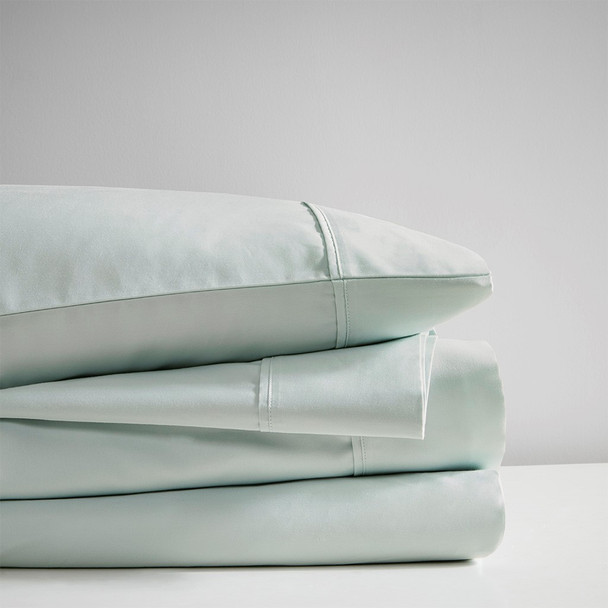 4pc Seafoam Green 600TC Cooling Cotton Rich Sheet Set - FULL (086569217059)