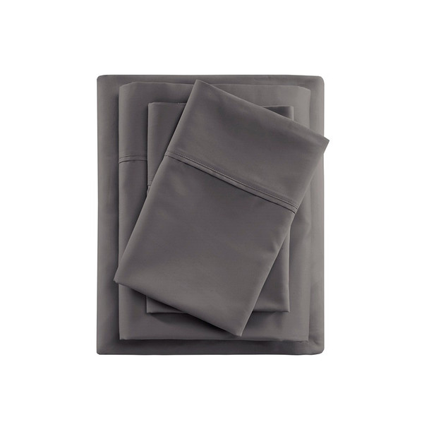 4pc Charcoal Grey 600TC Cooling Cotton Rich Sheet Set - KING (086569217189)