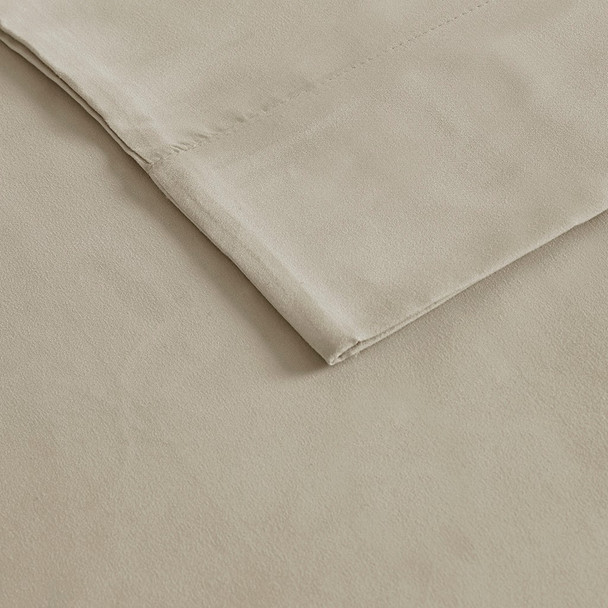 Khaki Brown All Season Moisture Wicking Sheet Set (3M Microcell-Khaki-Sheets)