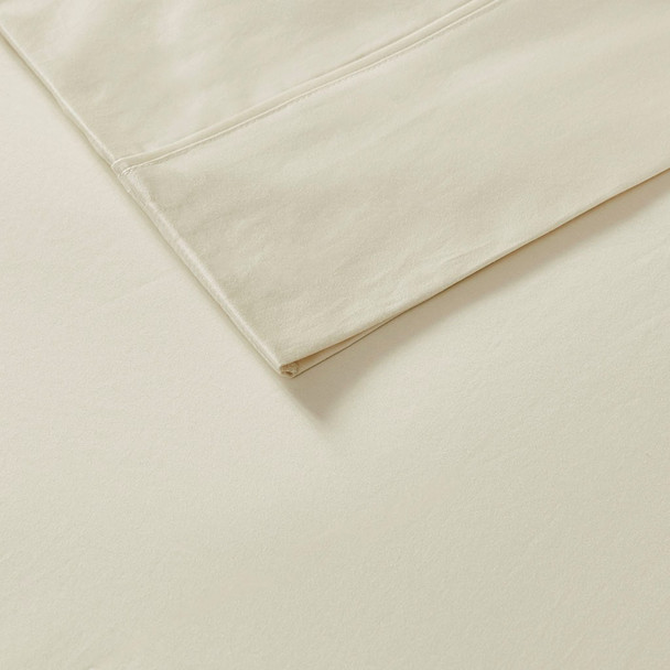 6pc Ivory 800TC Cotton Rich Sateen Sheet Set (800 Thread Count Cotton-Ivory)