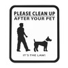 Sign -Clean Up (no leash)