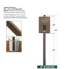 Trail Proven™ Mini Dog Waste Station - made from recycled plastics