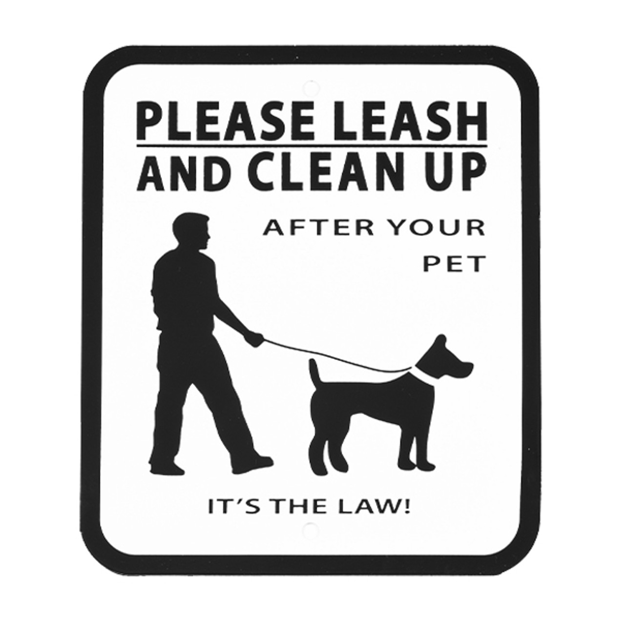 Sign -Please Leash and Clean Up