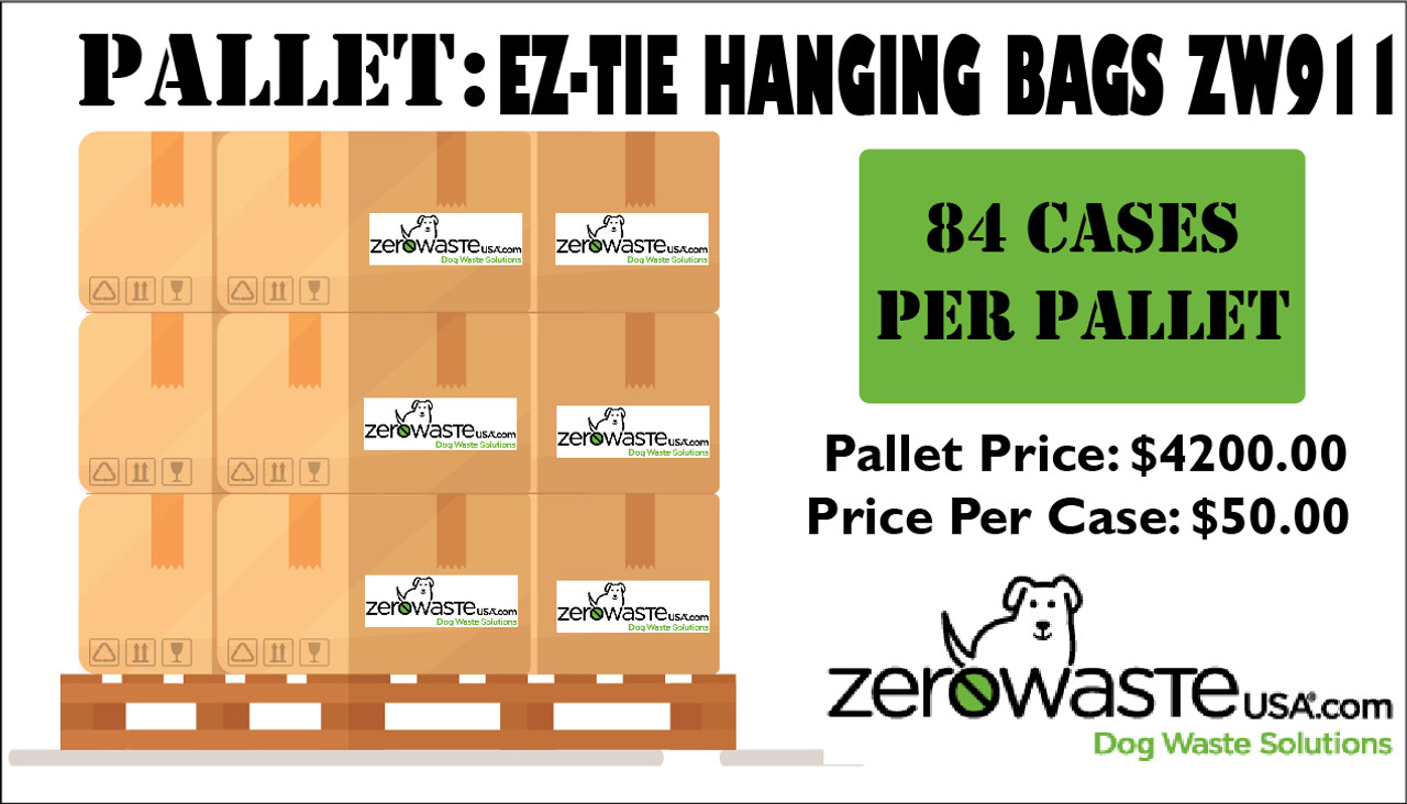 EZ-Tie Hanging Bag -PALLET 84 CASES