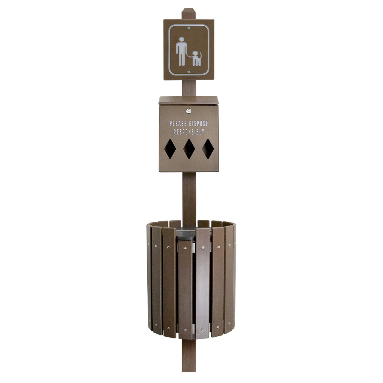 Trail Proven™ Dog Waste Station - made from recycled plastics Trail Proven™ Dog Waste Station - made from recycled plastics