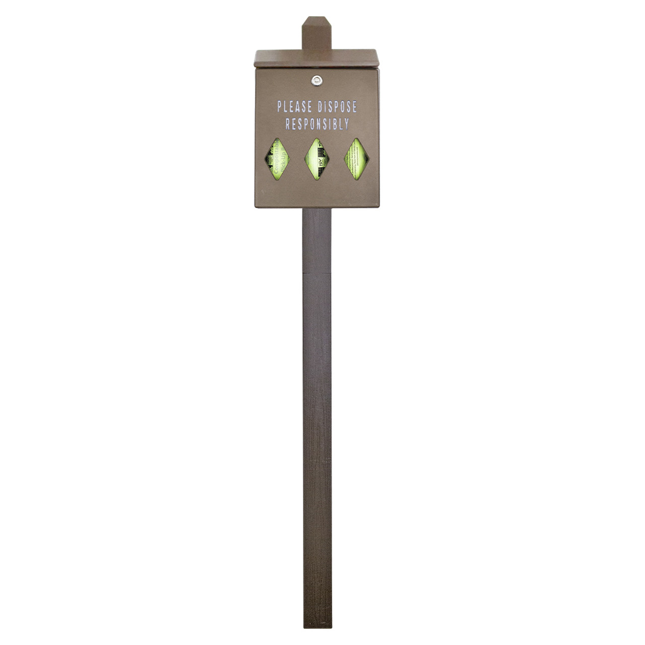 Trail Proven™ Mini Dog Waste Station - made from recycled plastics
