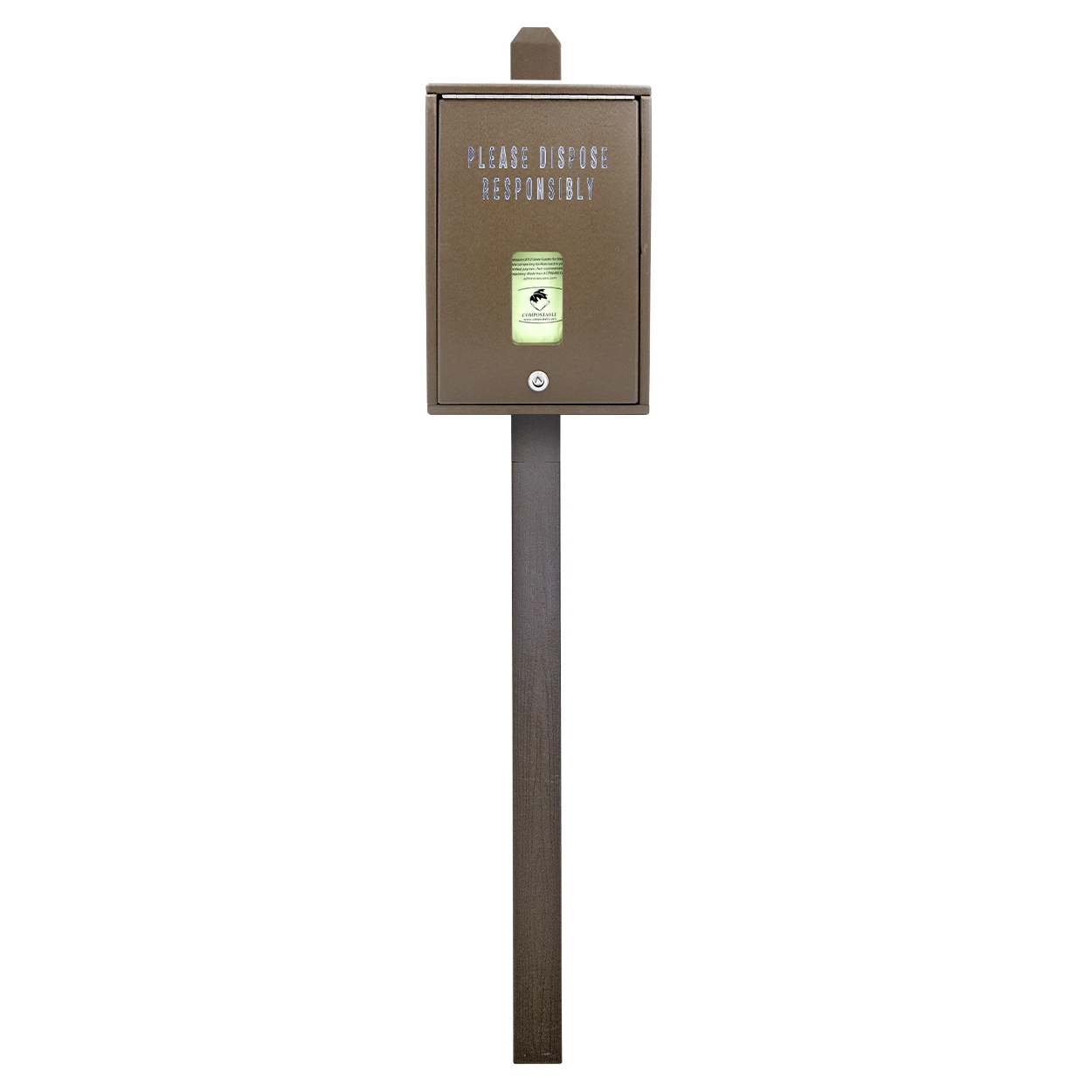 Trail Proven™ Mini Dog Waste Station - made from recycled plastics
