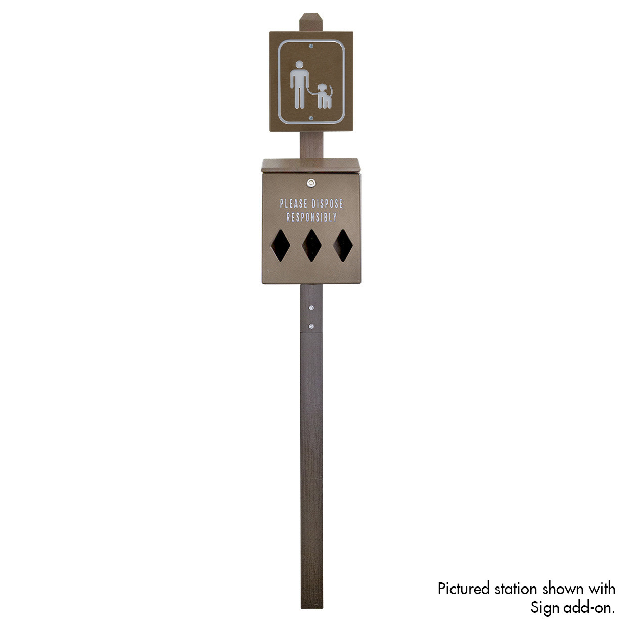 Trail Proven™ Mini Dog Waste Station - made from recycled plastics