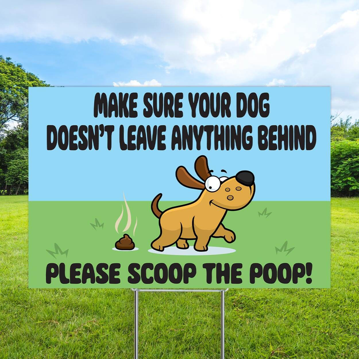 Scoop the Poop Coroplast Sign