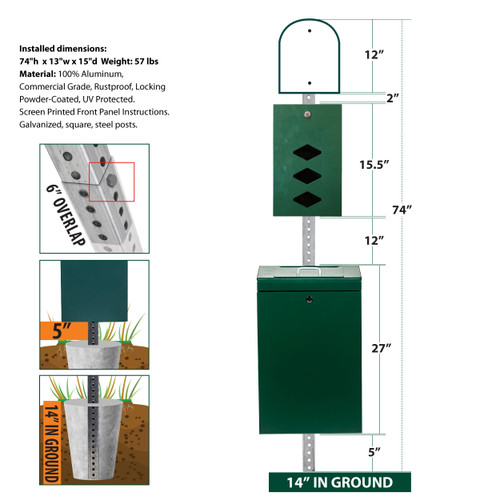 The Gladiator® Dog Waste Station