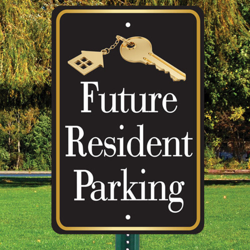 Future Resident Parking (Black)- 12" x 18" Aluminum Sign Future Resident Parking (Black)- 12" x 18" Aluminum Sign
