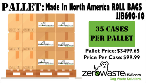 MADE IN NORTH AMERICA -Roll Bag -PALLET 102 CASES