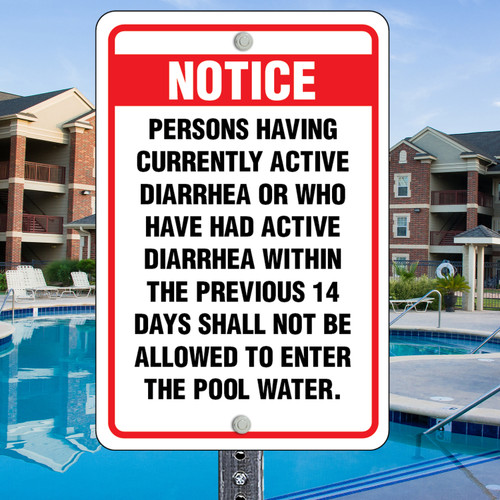 Active Diarrhea Sign -12" x 18" Active Diarrhea Sign -12" x 18"