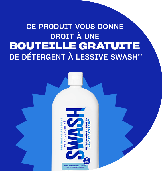 Claim one year supply of Swash™ Laundry Detergent*