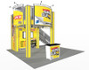 Double Deck Turnkey Rental Booth 20 x 20 DD99-LSS-HP