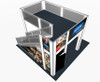Double Deck Turnkey Rental Booth 20 x 20 DD917-LSS-RG