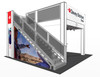 Double Deck Turnkey Rental Booth 20 x 20 DD1317-LSS-RG