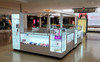 Multi use mall retail kiosk booth for cellphones, jewelry, perfumes, candy, t-shirts etc.