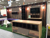 Modular wood accent booth