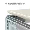 Accessories: 10ft WaveLite Casonara SEG Light Counter Complete 360° Panel Graphic Package with Black Fabric Counter Top