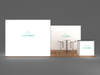 Custom Lightweight 10 X 20 Light Box Booth with Meeting Room and LightBox Counter!