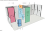 10x20 Modular Panel Booth Tradeshow Exhibit Wall w/ Closet Storage